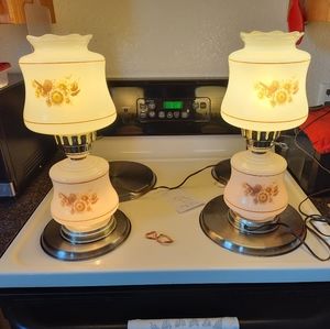 Sunflower Hurricane Lamps $70 or $120 pair